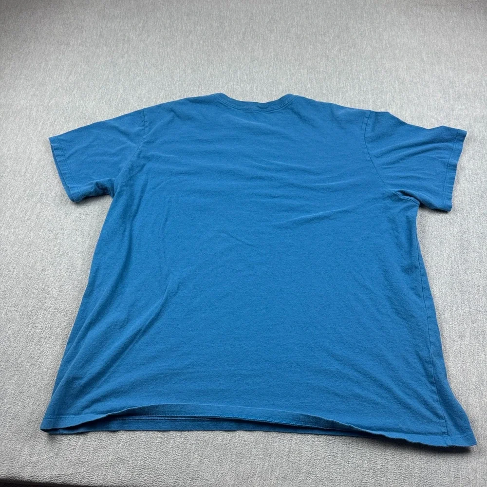The North Face T Shirt Mens 2XL XXL Blue Easy Half Dome Short Sleeve‎ Logo Tee
